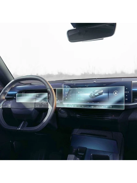 Opel Grandland 2025 Model Multimedya ve Dijital Gösterge Uyumlu 9H Nano Ekran Koruyucu 2li Set