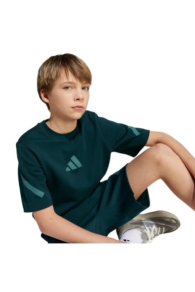 adidas Çocuk  Yeşil  T-shirt J ZNE TEE JW2432 - 5