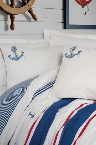 Cotton Box Maritime Tek Kişilik Nevresim Takimi Brine Ekru - 2