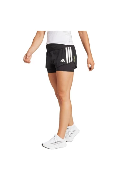 adidas Kadın  Siyah  Şort ADIZERO 2i1 W JD4224 - 1