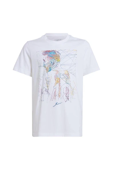 adidas Çocuk  Beyaz  T-shirt Y MESSI G T IW0185 - 7