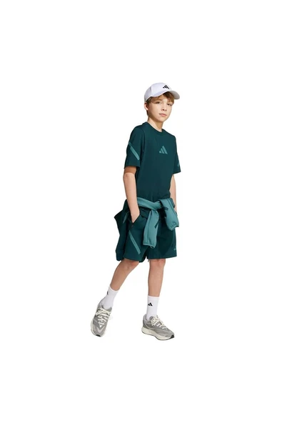adidas Çocuk  Yeşil  T-shirt J ZNE TEE JW2432 - 4