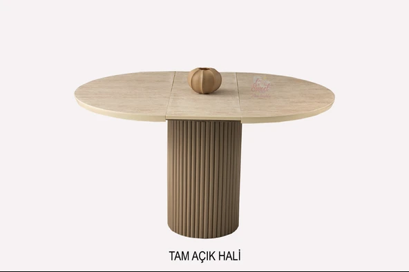 Açılır Yuvarlak Hilton Mdf Masa Mutfak,Salon,Yemek Odası Masası - 6