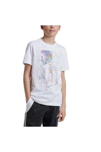 adidas Çocuk  Beyaz  T-shirt Y MESSI G T IW0185 - 2