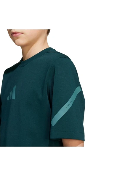 adidas Çocuk  Yeşil  T-shirt J ZNE TEE JW2432 - 6