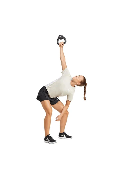 adidas Kadın   T-shirt WE 3S CREW TEE JD6530 - Resim 5