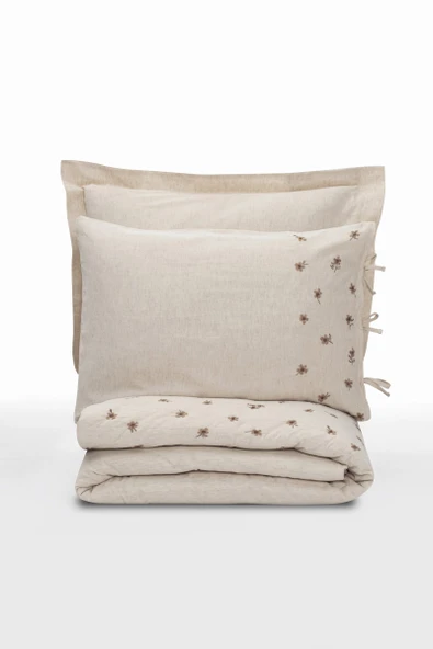 Cotton Box Keten Çift Kişilik Nevresim Takımı Arie - 3