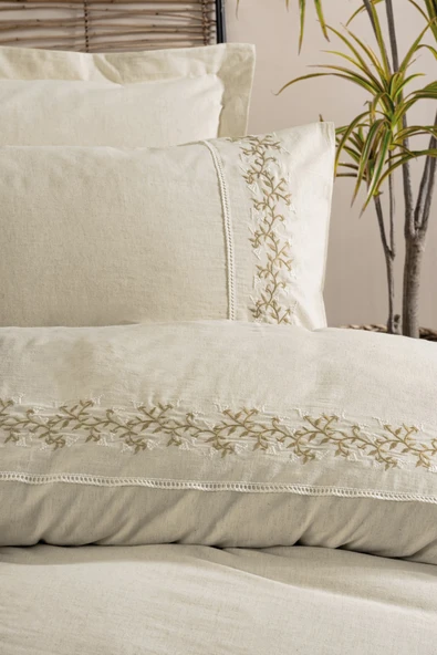 Cotton Box Keten Çift Kişilik Nevresim Takımı Darian - 2