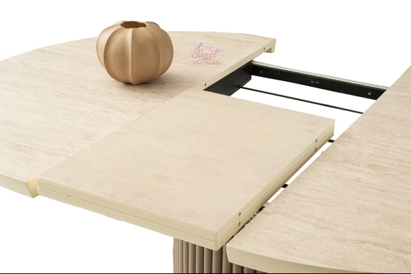 Açılır Yuvarlak Hilton Mdf Masa Mutfak,Salon,Yemek Odası Masası - 4