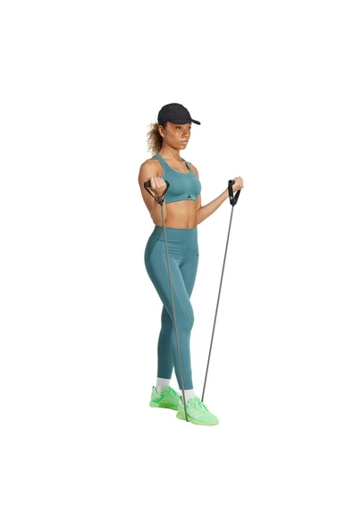 adidas Kadın  Yeşil  Tayt OPT ST HR 7/8 L JW7610 - Resim 4