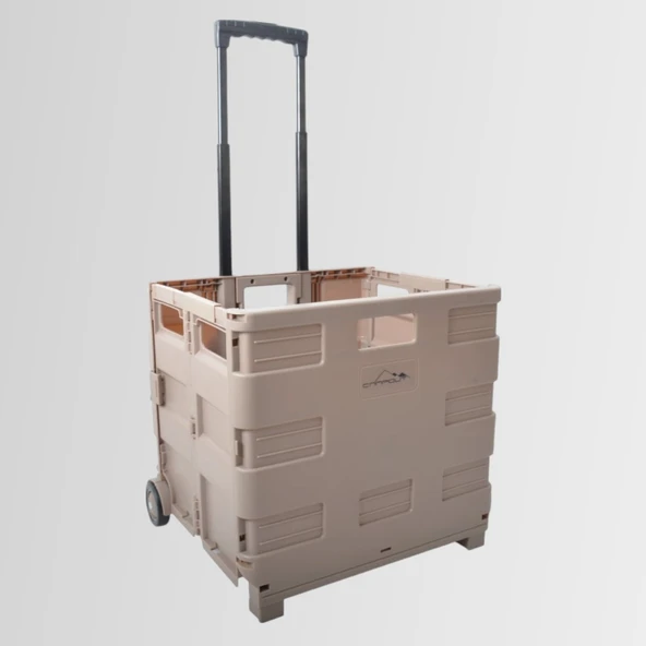 Nurgaz Katlanır Tekerlikli Kamp Kasası Kahverengi NGC140