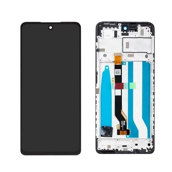 infinix Zero 20 Çıtalı (Birinci Sınıf) Uyumlu Lcd Dokunmatik Ekran X6821 Mavi