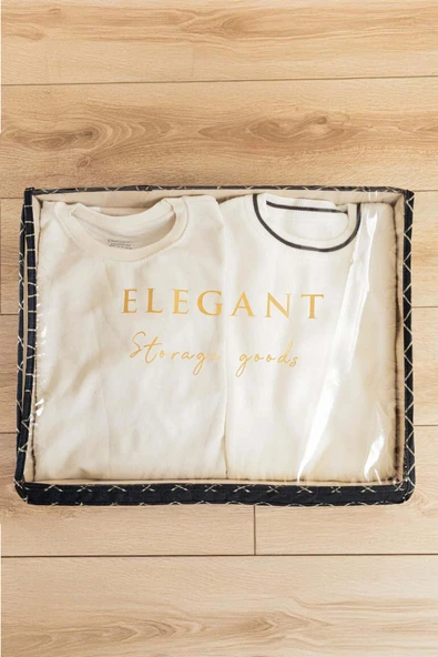 Alas Elegant Kapaklı Baza Kutu 51x39x19 cm - 2