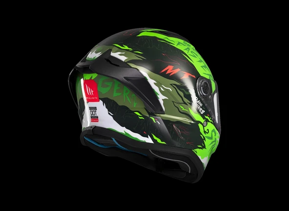 KASK MT STINGER ARDENT C6 PARLAK SİYAH/YEŞİL - 4