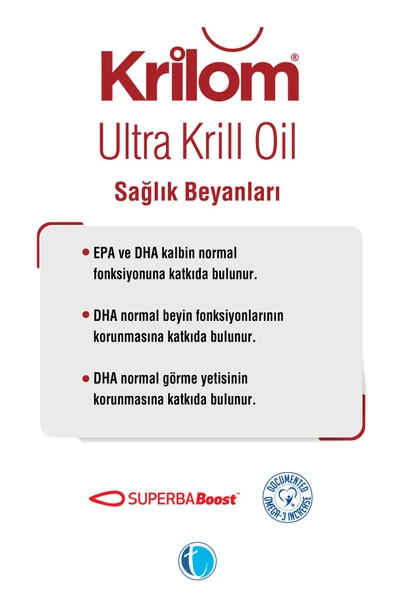 Krilom Ultra Krill Oil 30 Yumuşak Kapsül Krill Yağı Omega 3 - Resim 4