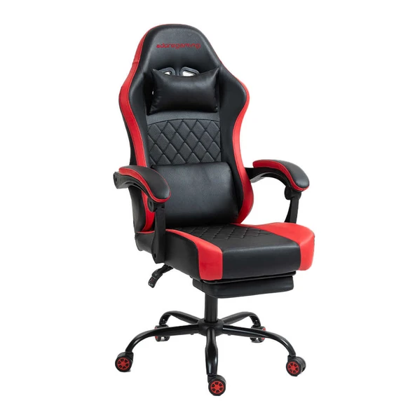 Adore Gaming Throne Oyuncu Koltuğu - Siyah/Kırmızı S.Deri 62x117-127x62 cm