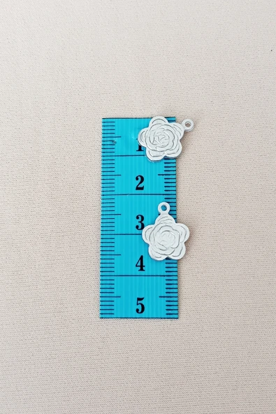 Oya Abiye Bileklik Kolye Pleksi Metalik Plastik Pul Gümüş Renk 24 gram 120 adet - BNC584 - 2