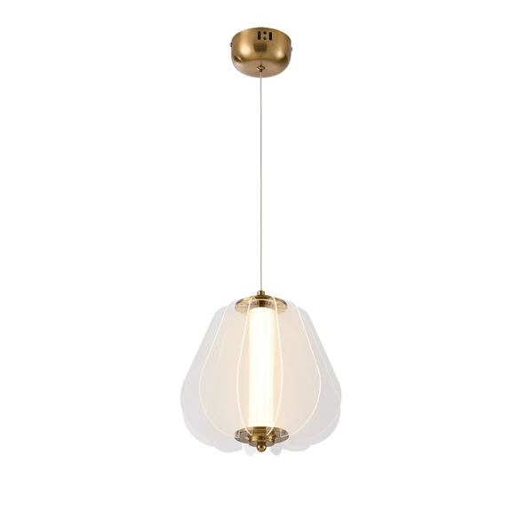 Apliqa Hopps 18 Watt 3000K Elips Bakır Tekli Led Sarkıt Avize - Resim 3