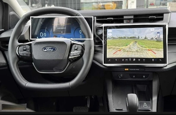 Ford Puma 2025 Model Multimedya ve Gösterge Panel Uyumlu 9H Nano Ekran Koruyucu 2li Set