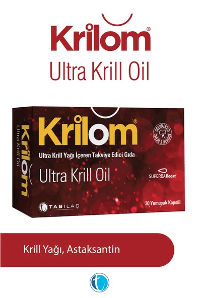 Krilom Ultra Krill Oil 30 Yumuşak Kapsül Krill Yağı Omega 3 ürün görseli 1