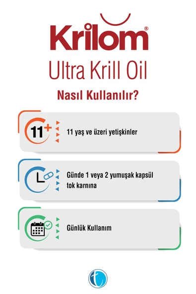 Krilom Ultra Krill Oil 30 Yumuşak Kapsül Krill Yağı Omega 3 - Resim 3