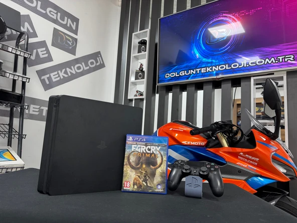 PlayStation 4 Slim 500GB Tek Kol + Far Cry Primal Oyun CD’si (İKİNCİ EL)