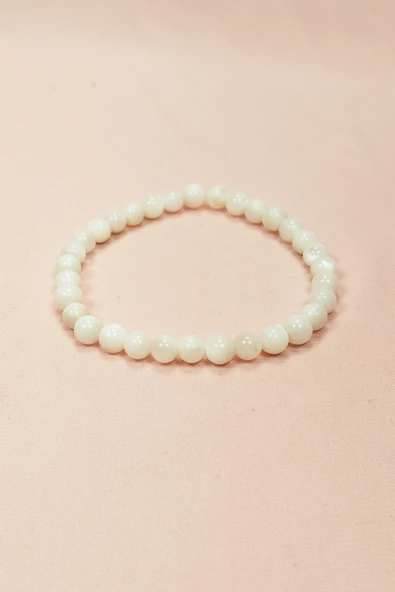 Sedef Doğal Taş Bileklik Kutulu ürün görseli