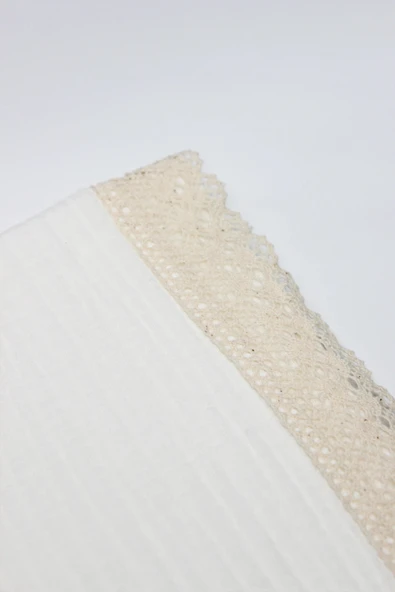 Bistyle Organik Müslin 80x90 Fistolu Battaniye 70112 Ekru - 3