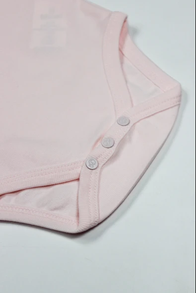 Bistyle Organik Natural Basic Style Yarım Kol Body Bs17103 Pembe - 3