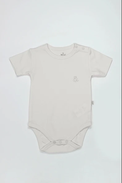 Bistyle Organik Natural Basic Style Yarım Kol Body Bs17103 Ekru