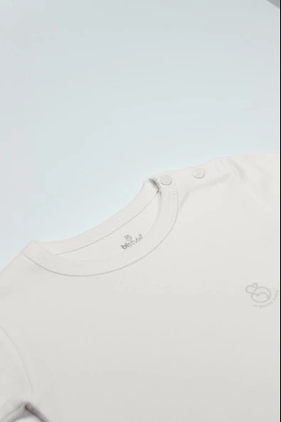 Bistyle Organik Natural Basic Style Yarım Kol Body Bs17103 Ekru - 2