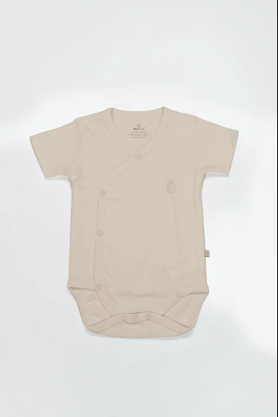 Bistyle Organik Natural Basic Style Kruvaze Yarım Kol Body Bs17101 Bej
