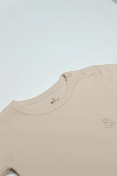 Bistyle Organik Natural Basic Style Yarım Kol Body Bs17103 Bej - 2