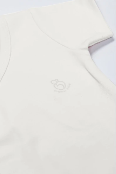 Bistyle Organik Natural Basic Style Kruvaze Yarım Kol Body Bs17101 Ekru - 3