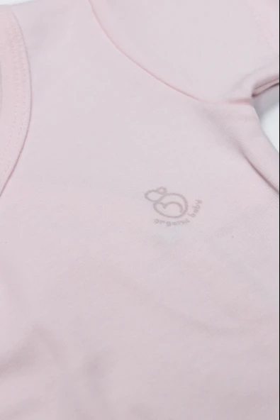 Bistyle Organik Natural Basic Style Kruvaze Uzun Kol Body Bs17102 Pembe - 3