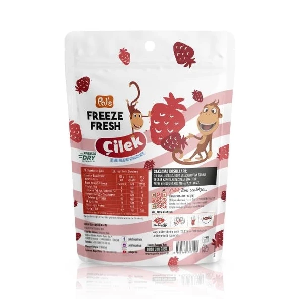 Pol’s Kukuli Freeze Fresh Bütün Çilek 15 Gr - 2