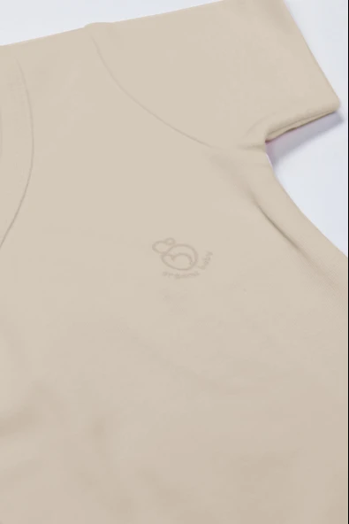 Bistyle Organik Natural Basic Style Kruvaze Yarım Kol Body Bs17101 Bej - 3