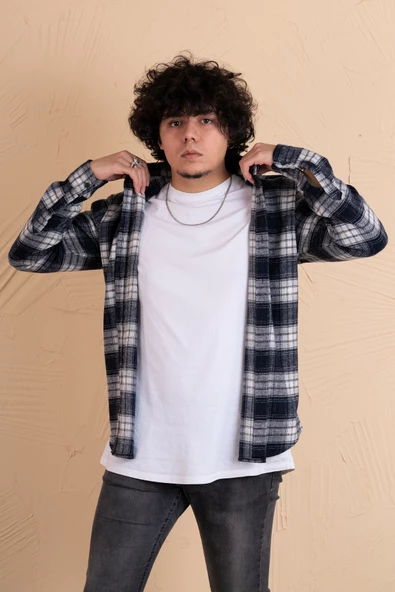 MUGİ SLİMFİT EKOSELİ ERKEK ODUNCU GÖMLEK - Resim 8