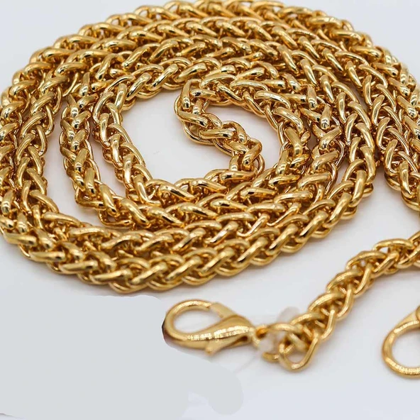 Yılan Model Kancalı Çanta Zinciri Altın - 2