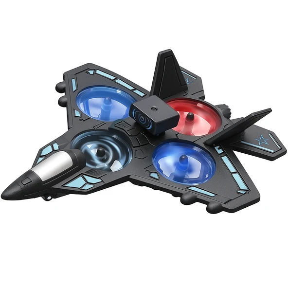 D20 Kameralı Wifi App Uçan Jet Drone Gyro Stabilize Engel Kaçınmalı Uzaktan Kumandalı Akıllı Köpük Uçak