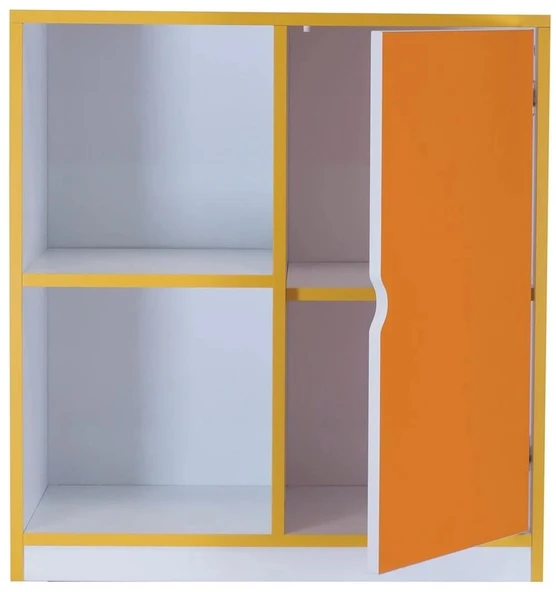 2 Raflı 1 Kapaklı Dolap