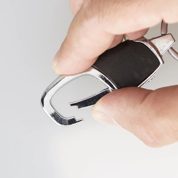 Deri Anahtarlık BKR13 TN1 Siyah - 2