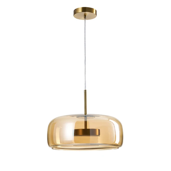 Apliqa Nantes 12 Watt 3000K Eskitme Bal Camlı Tekli Led Sarkıt Avize - Resim 2