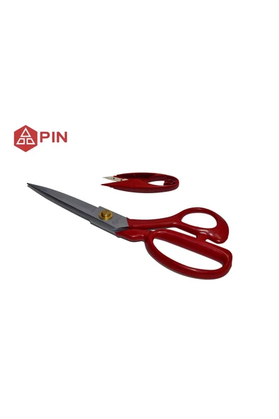 JANOME PIN Kırmızı Saplı Prof.; Paslanmaz Çelik Terzi Makası 9"