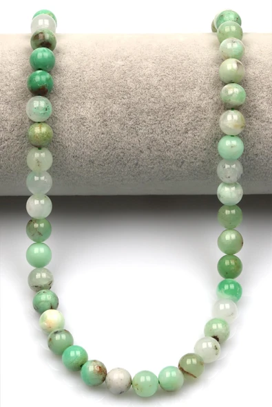 Krizopras Doğal Taş Dizi 8 mm Küre Kesim - Resim 2