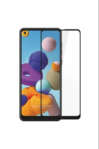 Samsung A21S Uyumlu 9d Tam Kaplayan Parmak Izi Bırakmayan Ekran Koruyucu Film ürün görseli