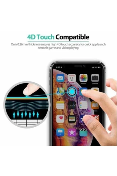 Iphone 12 Pro Max Uyumlu Hayalet Ekran Gizli Tam Kaplayan Kırılmaz Cam Seramik Ekran Koruyucu Film - Resim 4