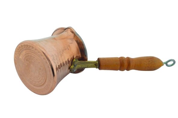 LUDIA Ahşap Saplı El Yapımı Dövme Bakır Cezve no3 Kahve Cezvesi - 3