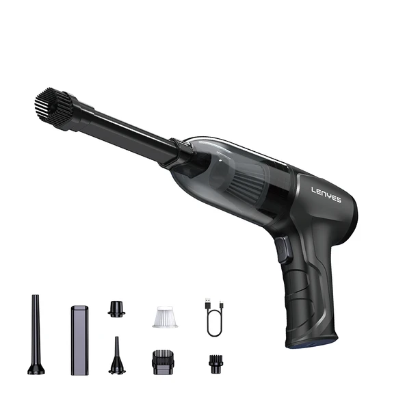 MPIA MCV201 4in1 Üfleme-Emme-Vakumlama ve Şişirme Özellikli 6 Parça Aparatlı Elektrikli Oto Araç Süpürgesi 5000PA ürün görseli 1