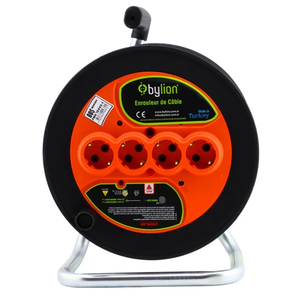 BOŞ MAKARA Sarım Makarası Kapaksız 4 Prizli Seyyar Kablo Makarası - 3